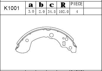 Asimco K1001 - Əyləc Başlığı Dəsti furqanavto.az