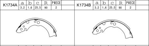 Asimco K1734 - Əyləc Başlığı Dəsti furqanavto.az