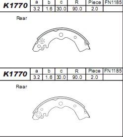 Asimco K1770 - Əyləc Başlığı Dəsti furqanavto.az