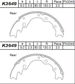 Asimco K3649 - Əyləc Başlığı Dəsti furqanavto.az