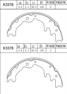 Asimco K3378 - Əyləc Başlığı Dəsti furqanavto.az