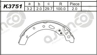 Asimco K3751 - Əyləc Başlığı Dəsti furqanavto.az