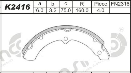 Asimco K2416 - Əyləc Başlığı Dəsti furqanavto.az