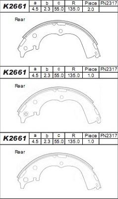 Asimco K2661 - Əyləc Başlığı Dəsti furqanavto.az