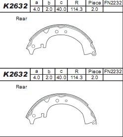 Asimco K2632 - Əyləc Başlığı Dəsti furqanavto.az