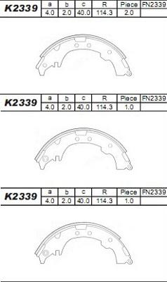 Asimco K2339 - Əyləc Başlığı Dəsti furqanavto.az