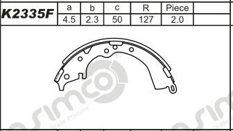 Asimco K2335F - Əyləc Başlığı Dəsti furqanavto.az