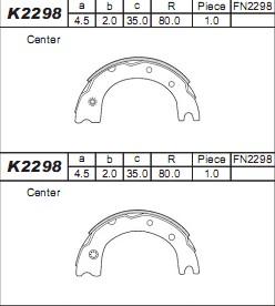 Asimco K2298 - Əyləc Başlığı Dəsti furqanavto.az