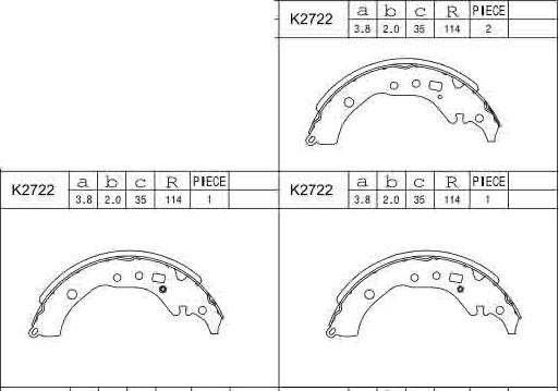 Asimco K2722 - Əyləc Başlığı Dəsti furqanavto.az