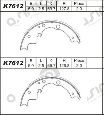 Asimco K7612 - Əyləc Başlığı Dəsti furqanavto.az