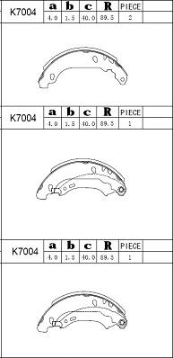 Asimco K7004 - Əyləc Başlığı Dəsti furqanavto.az