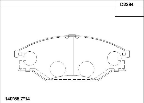 Asimco KD2384 - Əyləc altlığı dəsti, əyləc diski furqanavto.az