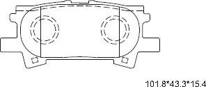 Asimco KD2783 - Əyləc altlığı dəsti, əyləc diski www.furqanavto.az