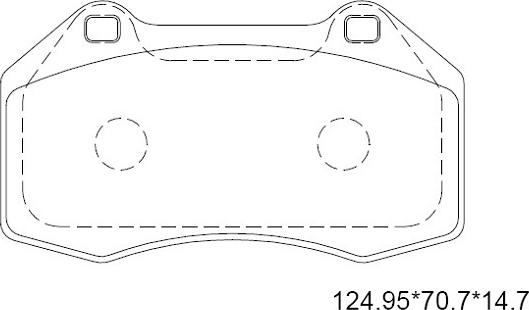 Asimco KD7576 - Əyləc altlığı dəsti, əyləc diski furqanavto.az