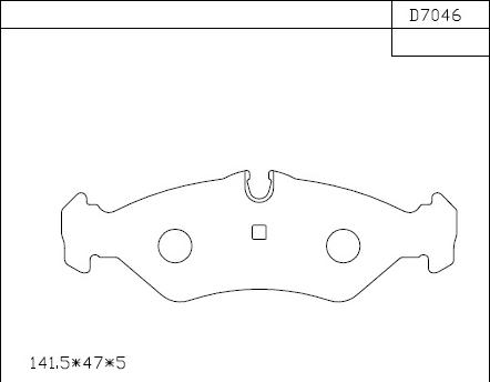 Asimco KD7046 - Əyləc altlığı dəsti, əyləc diski furqanavto.az