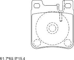 Asimco KD7750 - Əyləc altlığı dəsti, əyləc diski furqanavto.az