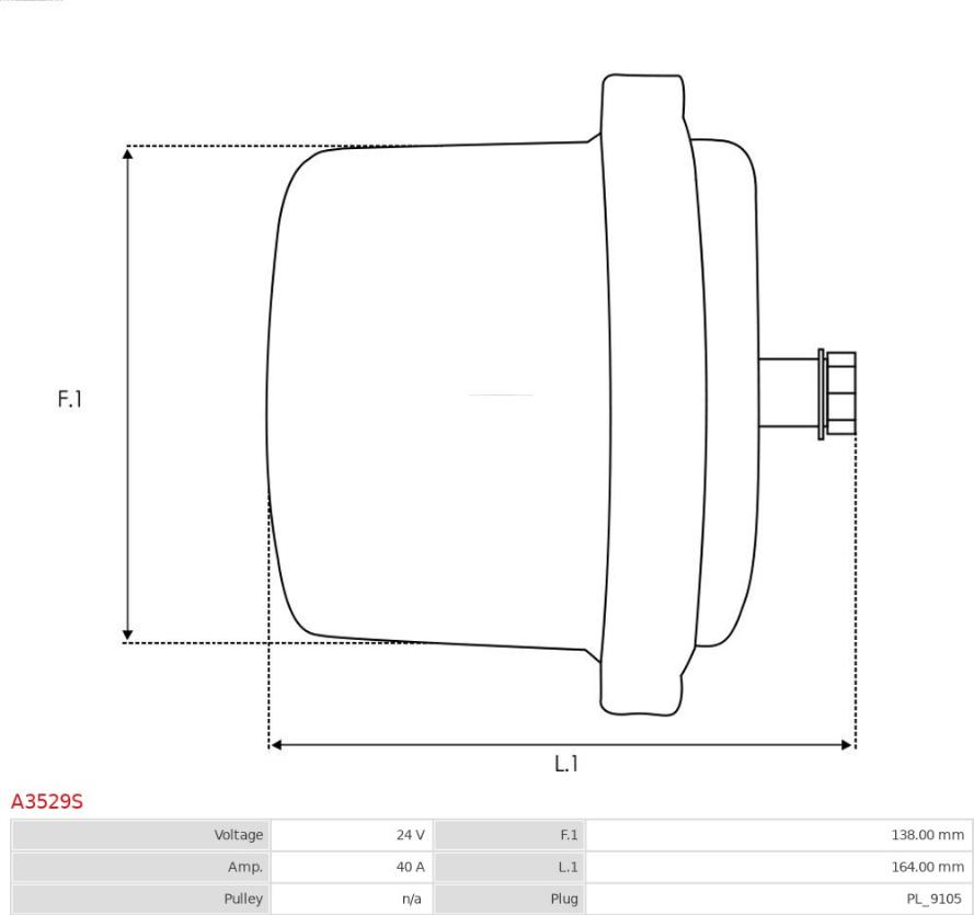 AS-PL A3529S - Alternator furqanavto.az