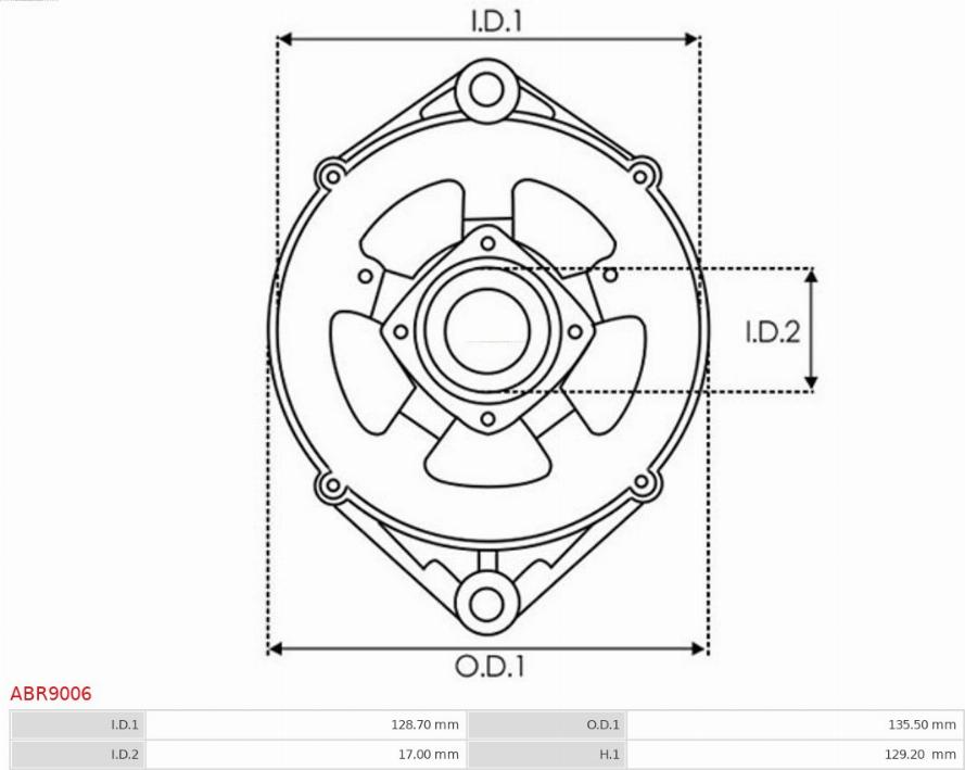 AS-PL ABR9006 - Bracket, alternator drive flange furqanavto.az