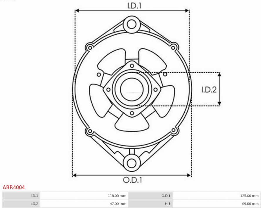 AS-PL ABR4004 - Bracket, alternator drive flange furqanavto.az