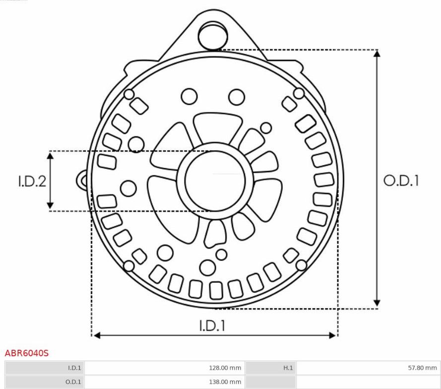 AS-PL ABR6040S - Bracket, alternator drive flange furqanavto.az