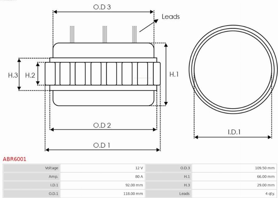 AS-PL ABR6001 - Bracket, alternator drive flange furqanavto.az