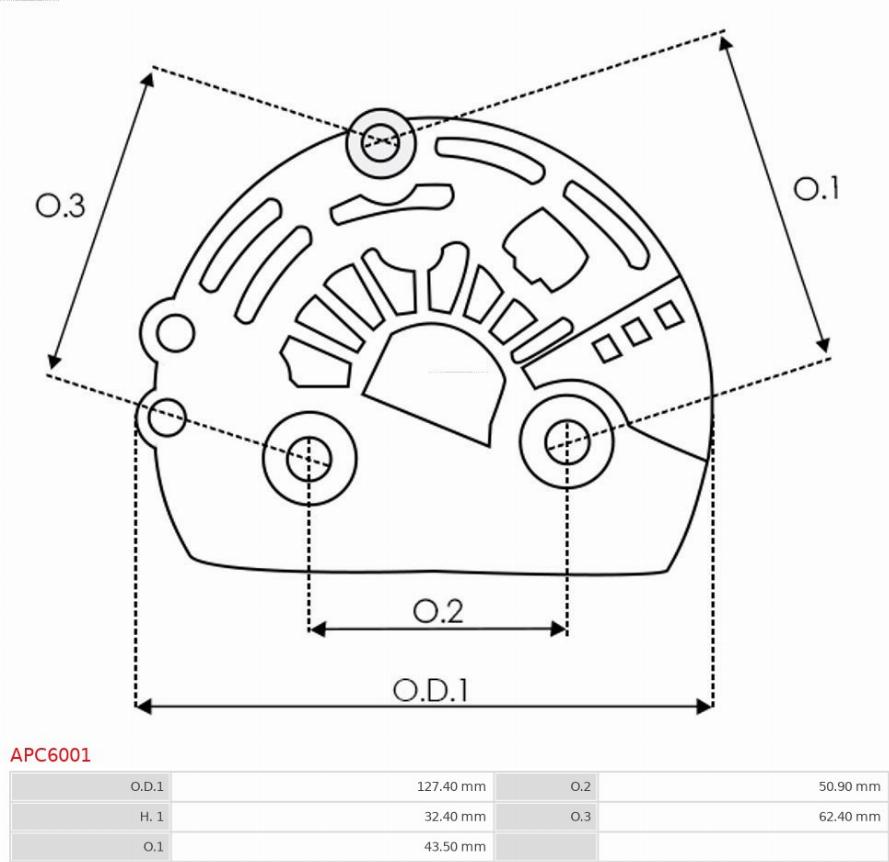 AS-PL APC6001 - Qoruyucu qapaq, alternator furqanavto.az