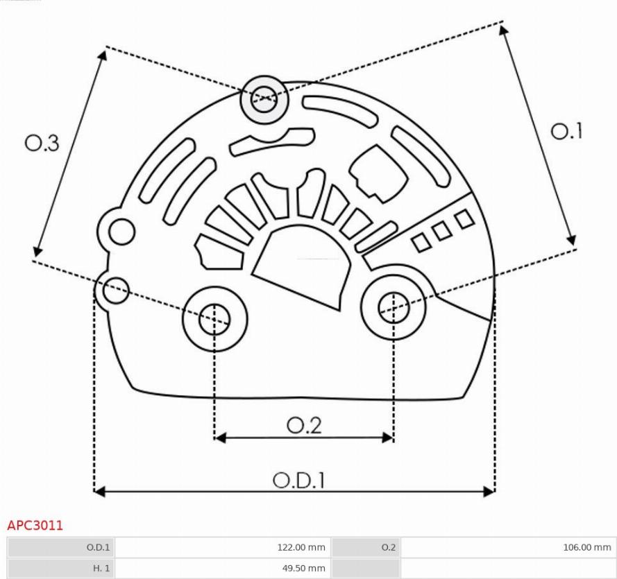 AS-PL APC3011 - Qoruyucu qapaq, alternator furqanavto.az