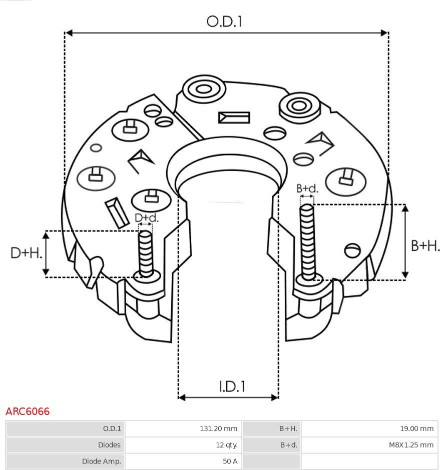 AS-PL ARC6066 - Düzləşdirici, alternator furqanavto.az