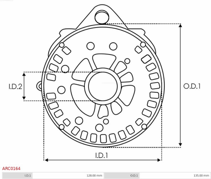 AS-PL ARC0164 - Bracket, alternator drive flange furqanavto.az