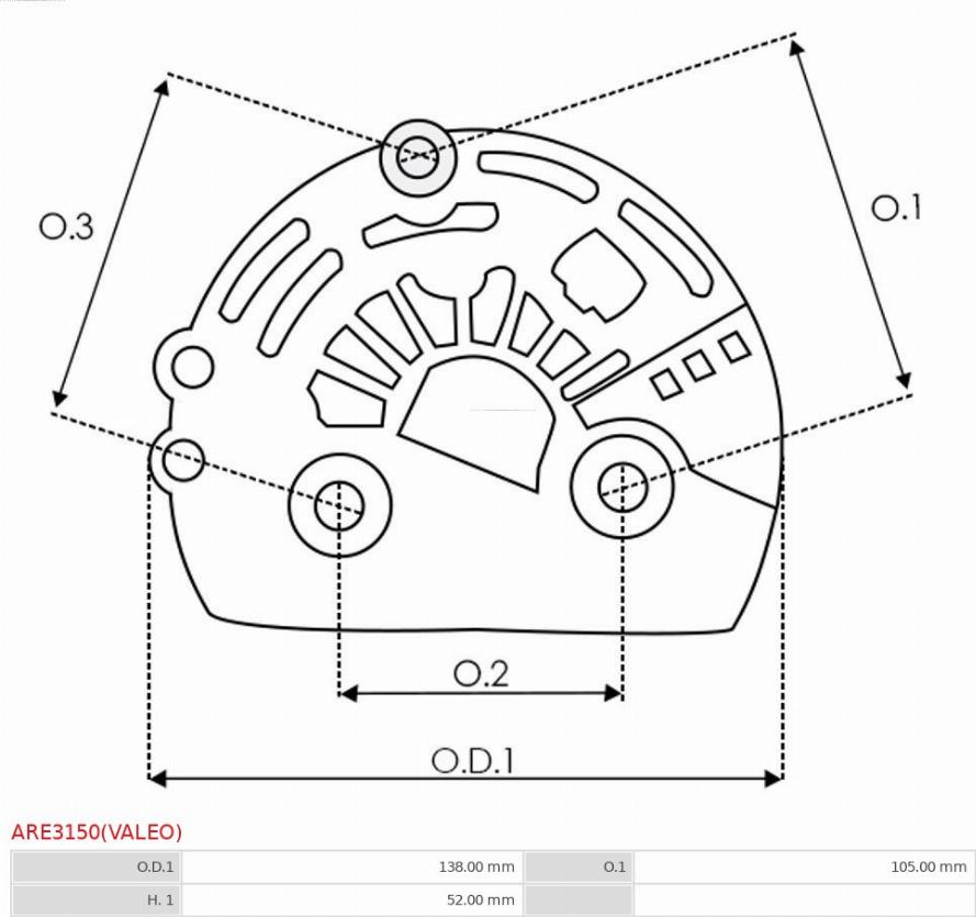 AS-PL ARE3150(VALEO) - Qoruyucu qapaq, alternator furqanavto.az