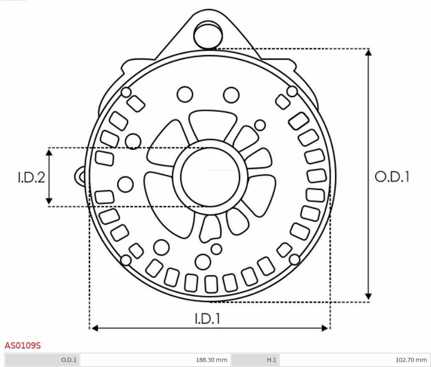 AS-PL AS0109S - Bracket, alternator drive flange furqanavto.az