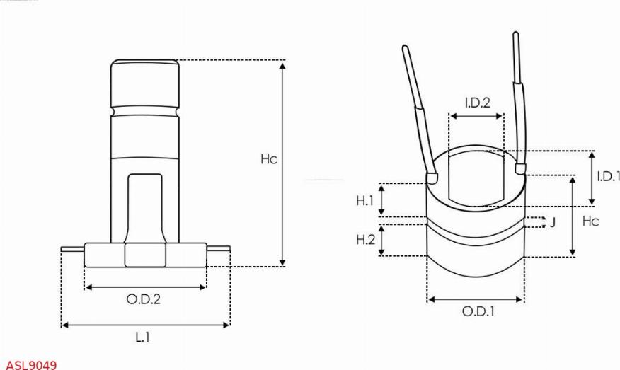 AS-PL ASL9049 - Sürüşmə halqası, alternator furqanavto.az