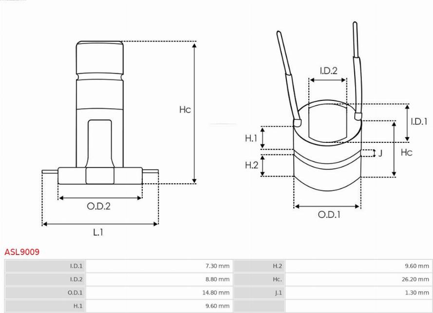 AS-PL ASL9009 - Sürüşmə halqası, alternator furqanavto.az