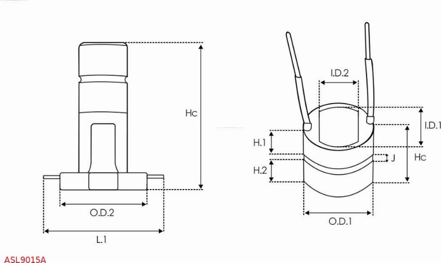 AS-PL ASL9015A - Sürüşmə halqası, alternator furqanavto.az