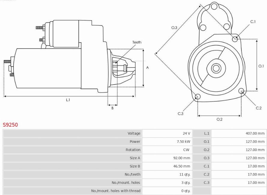 AS-PL S9250 - Başlanğıc furqanavto.az