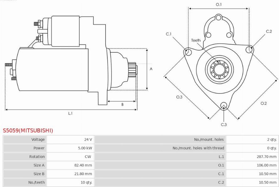 AS-PL S5059(MITSUBISHI) - Başlanğıc furqanavto.az