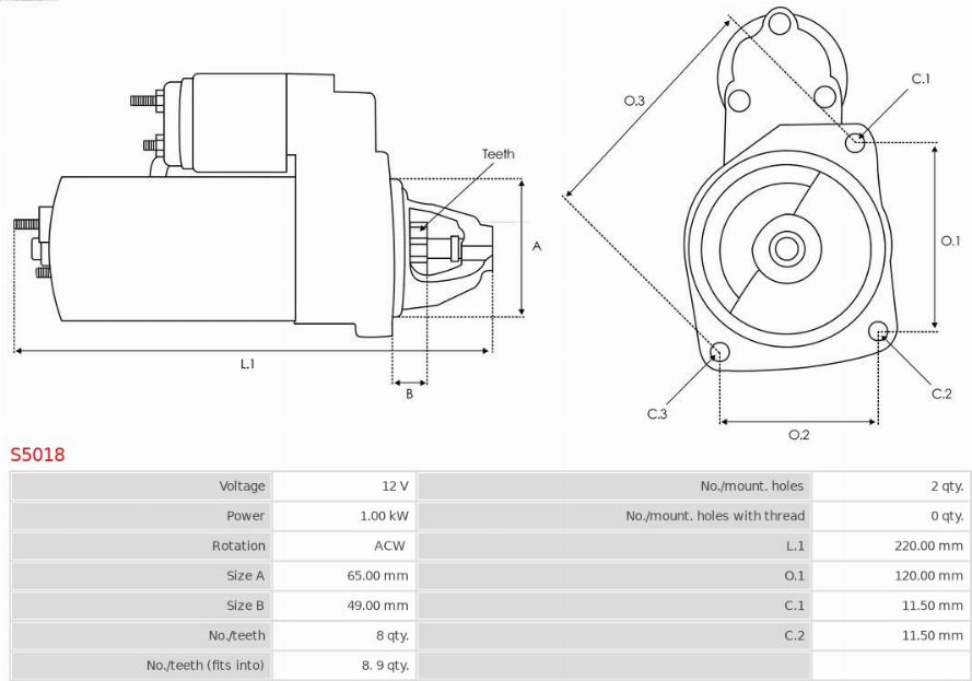 AS-PL S5018 - Başlanğıc furqanavto.az