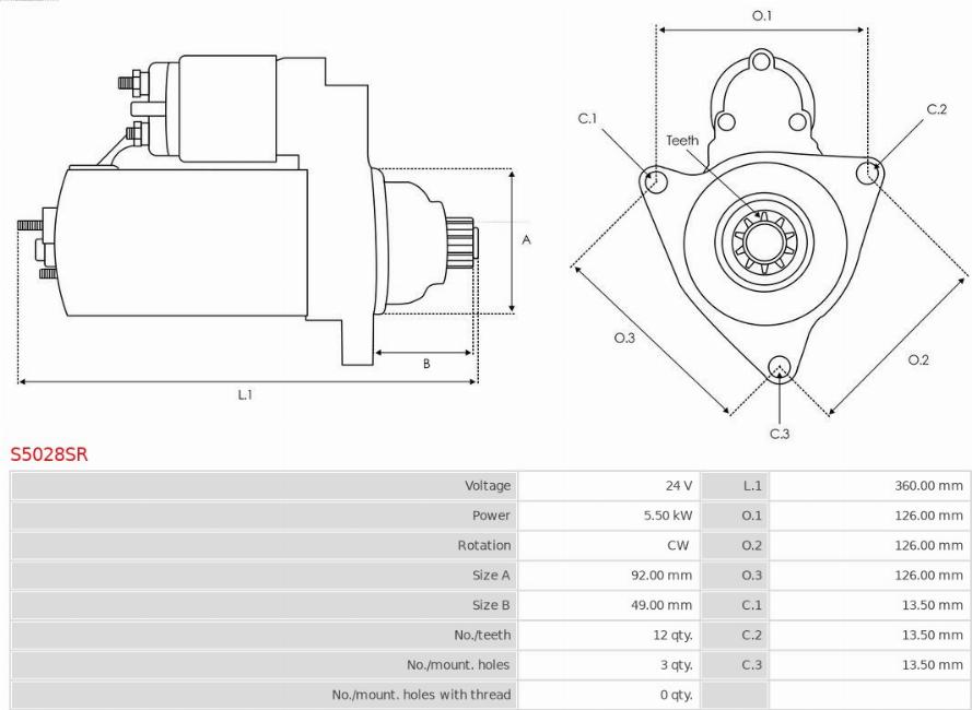 AS-PL S5028SR - Başlanğıc furqanavto.az