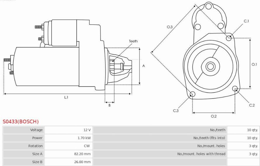 AS-PL S0433(BOSCH) - Başlanğıc furqanavto.az