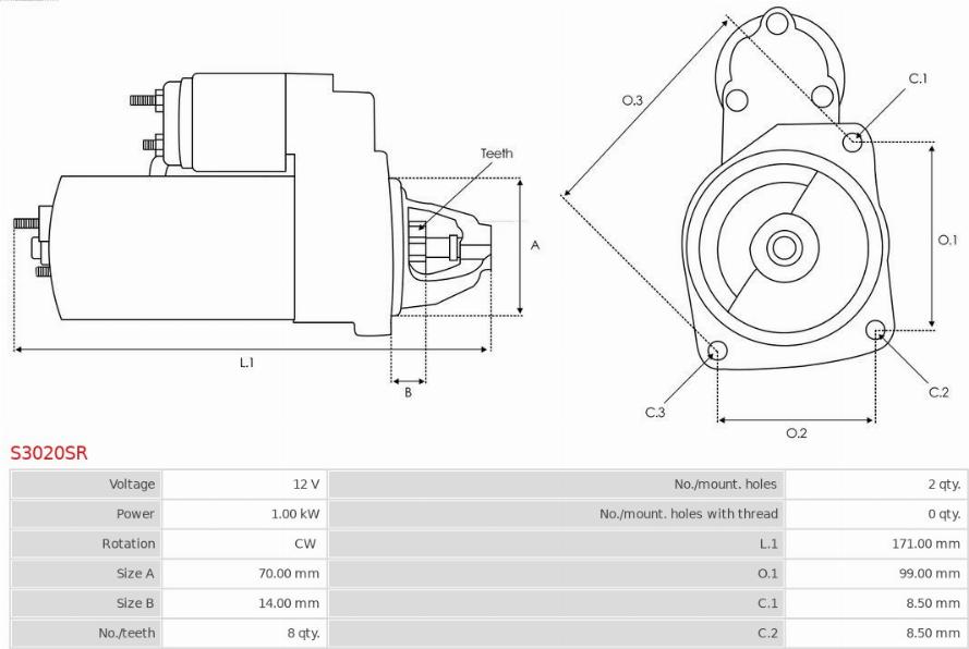 AS-PL S3020SR - Başlanğıc furqanavto.az