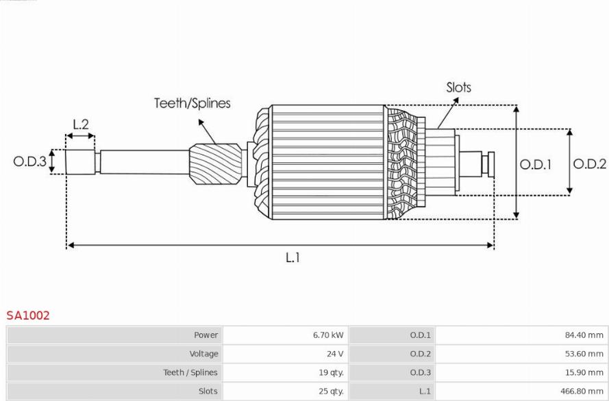 AS-PL SA1002 - Armatur, başlanğıc furqanavto.az