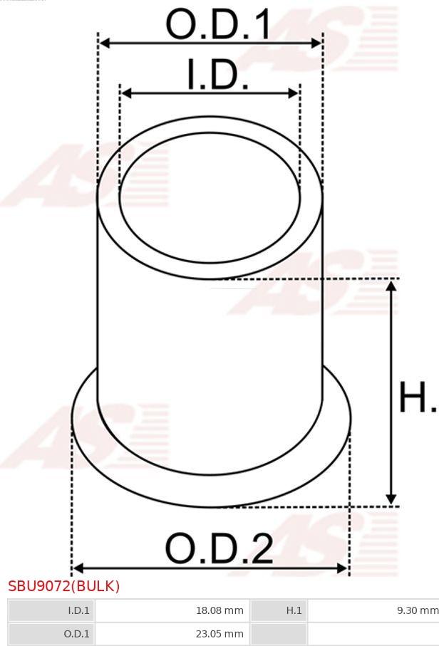 AS-PL SBU9072(BULK) - Buş, başlanğıc mil furqanavto.az