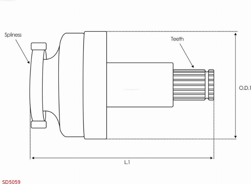 AS-PL SD5059 - Pinion, başlanğıc furqanavto.az