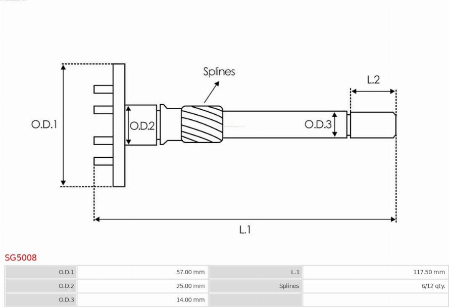 AS-PL SG5008 - Təmir dəsti, başlanğıc furqanavto.az