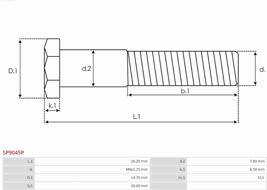 AS-PL SP9045P - Təmir dəsti, başlanğıc furqanavto.az