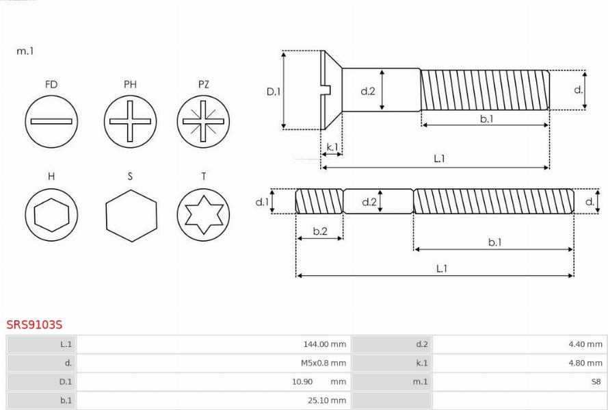 AS-PL SRS9103S - Təmir dəsti, alternator furqanavto.az