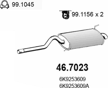 ASSO 46.7023 - Son səsboğucu furqanavto.az