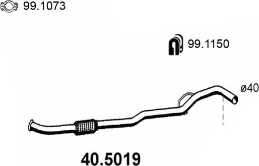 ASSO 40.5019 - Egzoz borusu furqanavto.az