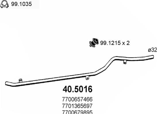 ASSO 40.5016 - Egzoz borusu furqanavto.az