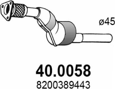 ASSO 40.0058 - Katalitik çevirici furqanavto.az